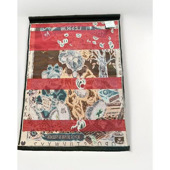 Boyds Bears & Friends Tapestry THE LESSON Wall Hanging Teacher Classroom… - Picture 2 of 5